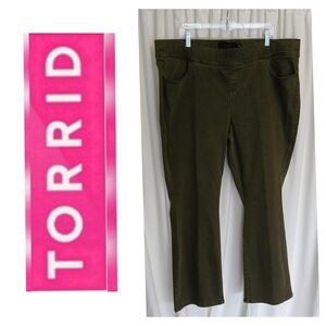 Torrid Women's Boot Cut Jeans - Olive Green